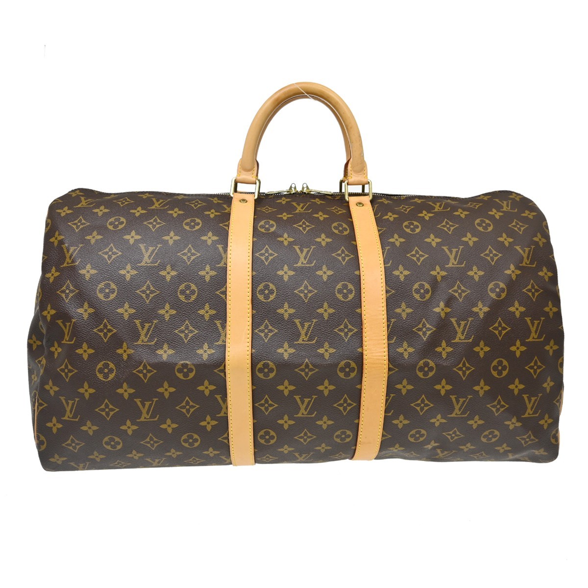 Louis Vuitton Keepall Monogram Canvas Brown Canvas Travel Bag Bag (Pre-Owned)