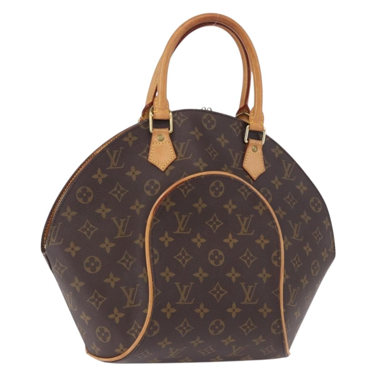 Louis Vuitton Ellipse Lv Match Monogram Canvas Brown Canvas Handbag (Pre-Owned)