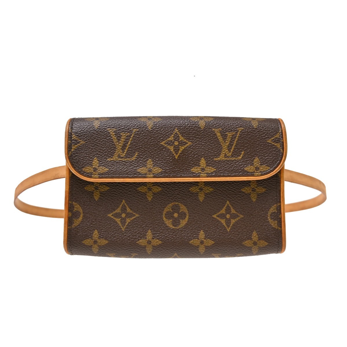 Louis Vuitton Florentine Waist Monogram Canvas Brown Canvas Handbag (Pre-Owned)