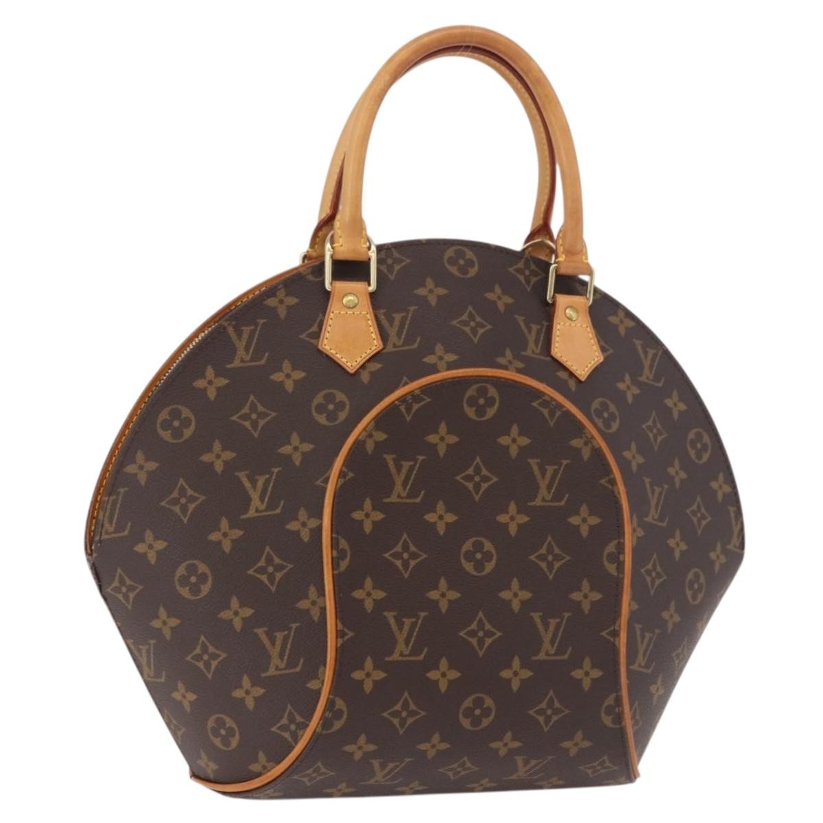 Louis Vuitton Ellipse Lv Match Monogram Canvas Brown Canvas Handbag (Pre-Owned)