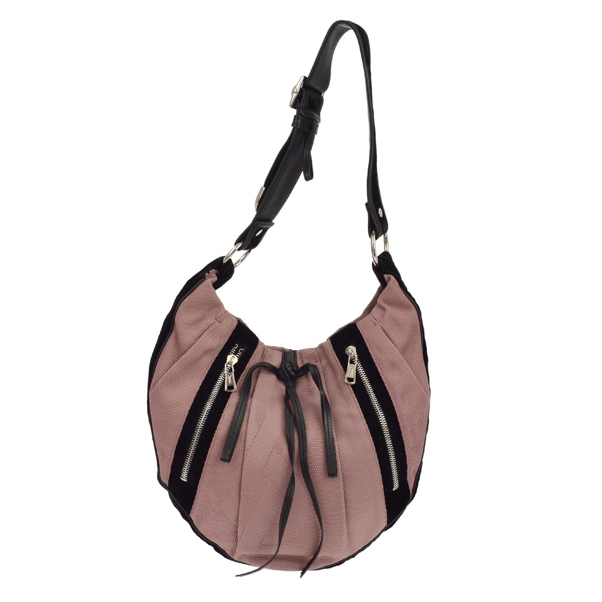 Saint Laurent Mombasa Hobo Satin Pink Canvas Shoulder Bag Bag (Pre-Owned)