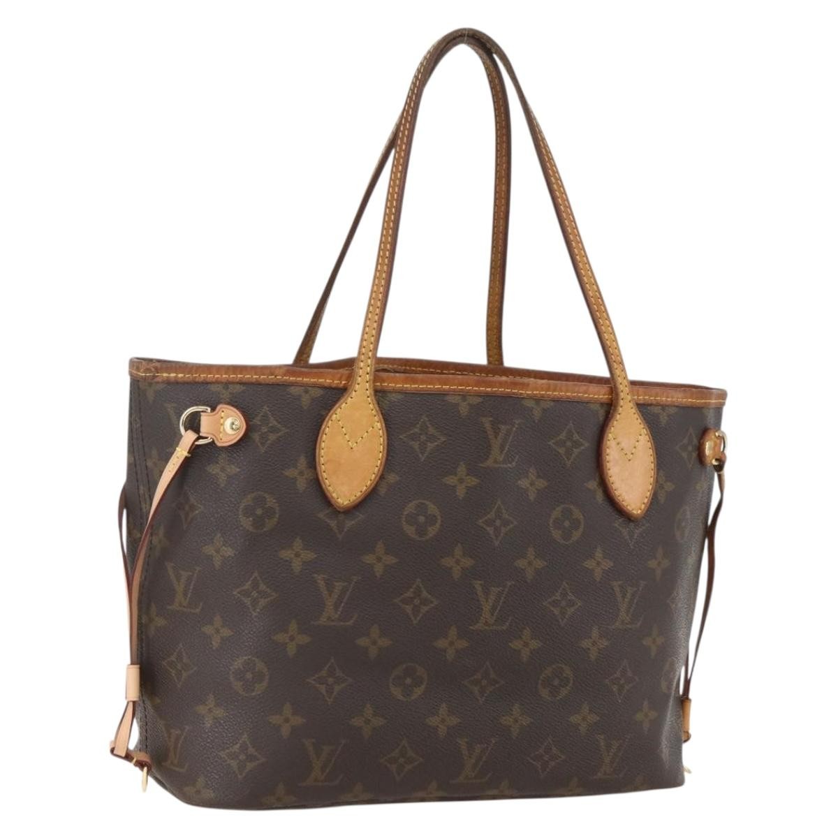 Louis Vuitton Neverfull Monogram Canvas Brown Canvas Tote Bag Bag (Pre-Owned)