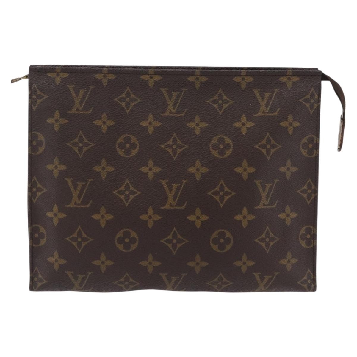 Louis Vuitton Toiletry Pouch Monogram Canvas Brown Canvas Clutche & Pouche Bag (Pre-Owned)