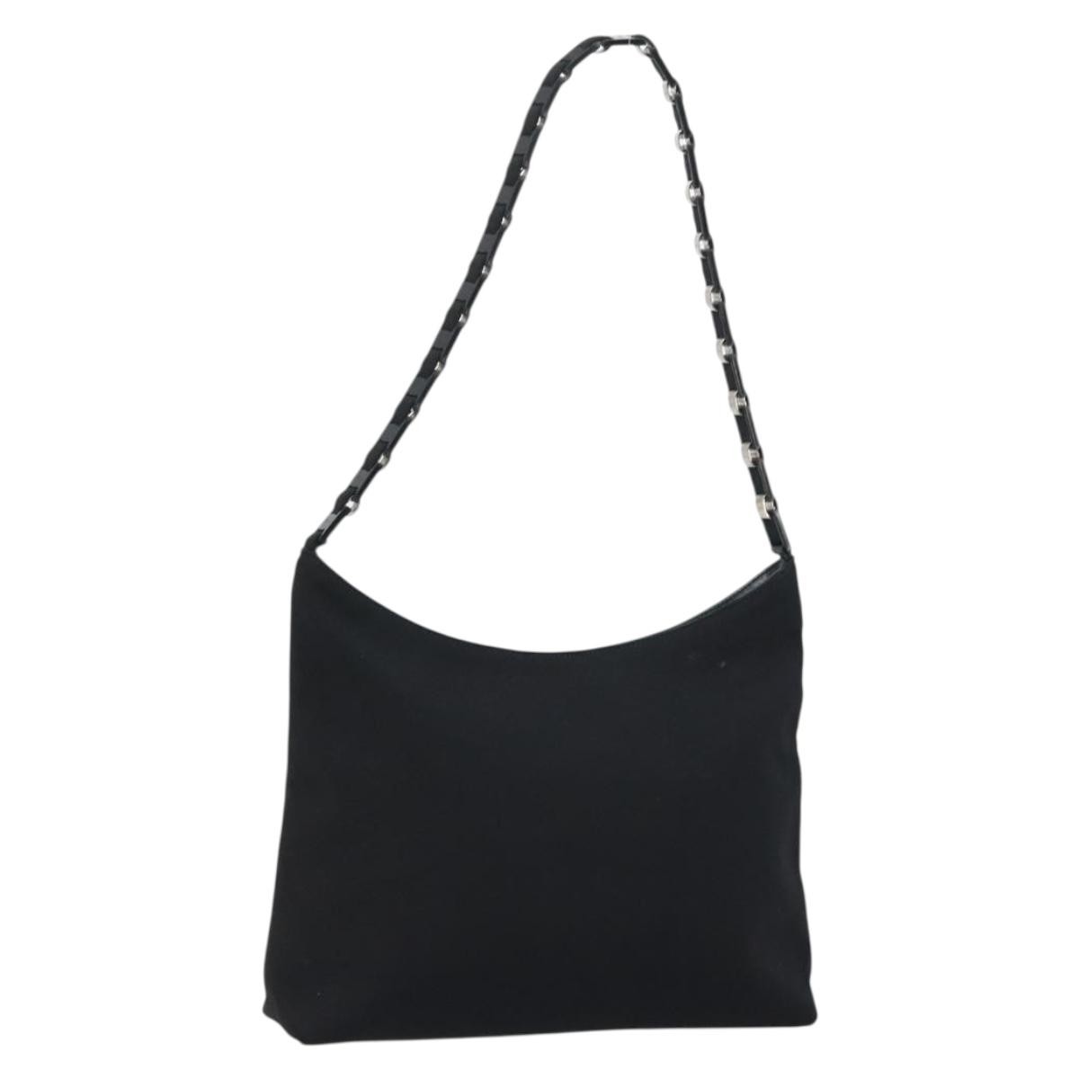 Salvatore Ferragamo Vala Nylon Black Nylon Shoulder Bag Bag (Pre-Owned)
