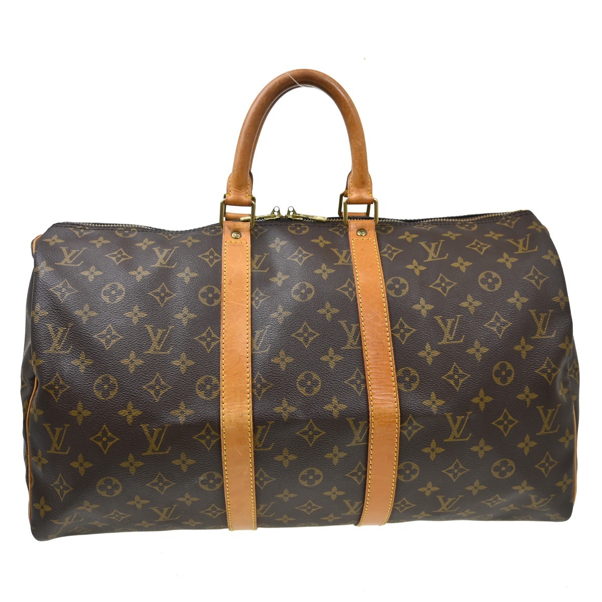 Louis Vuitton Keepall Monogram Canvas Brown Canvas Travel Bag Bag (Pre-Owned)