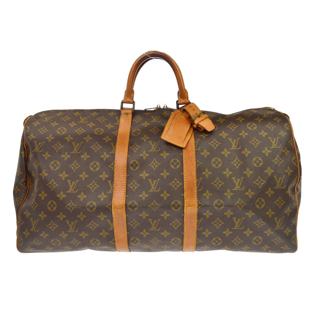Louis Vuitton Keepall Monogram Canvas Brown Canvas Travel Bag Bag (Pre-Owned)