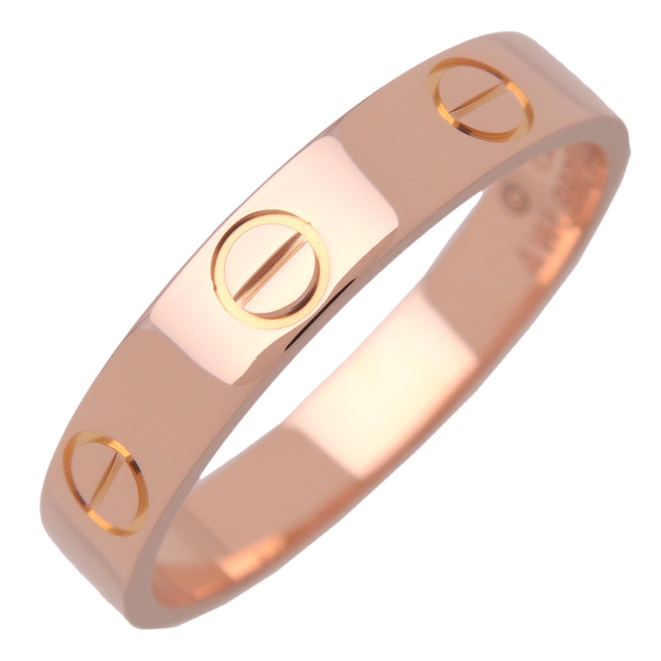 Cartier Love Band 18K Rose Gold Gold Rose_Gold Ring Jewelry (Pre-Owned)