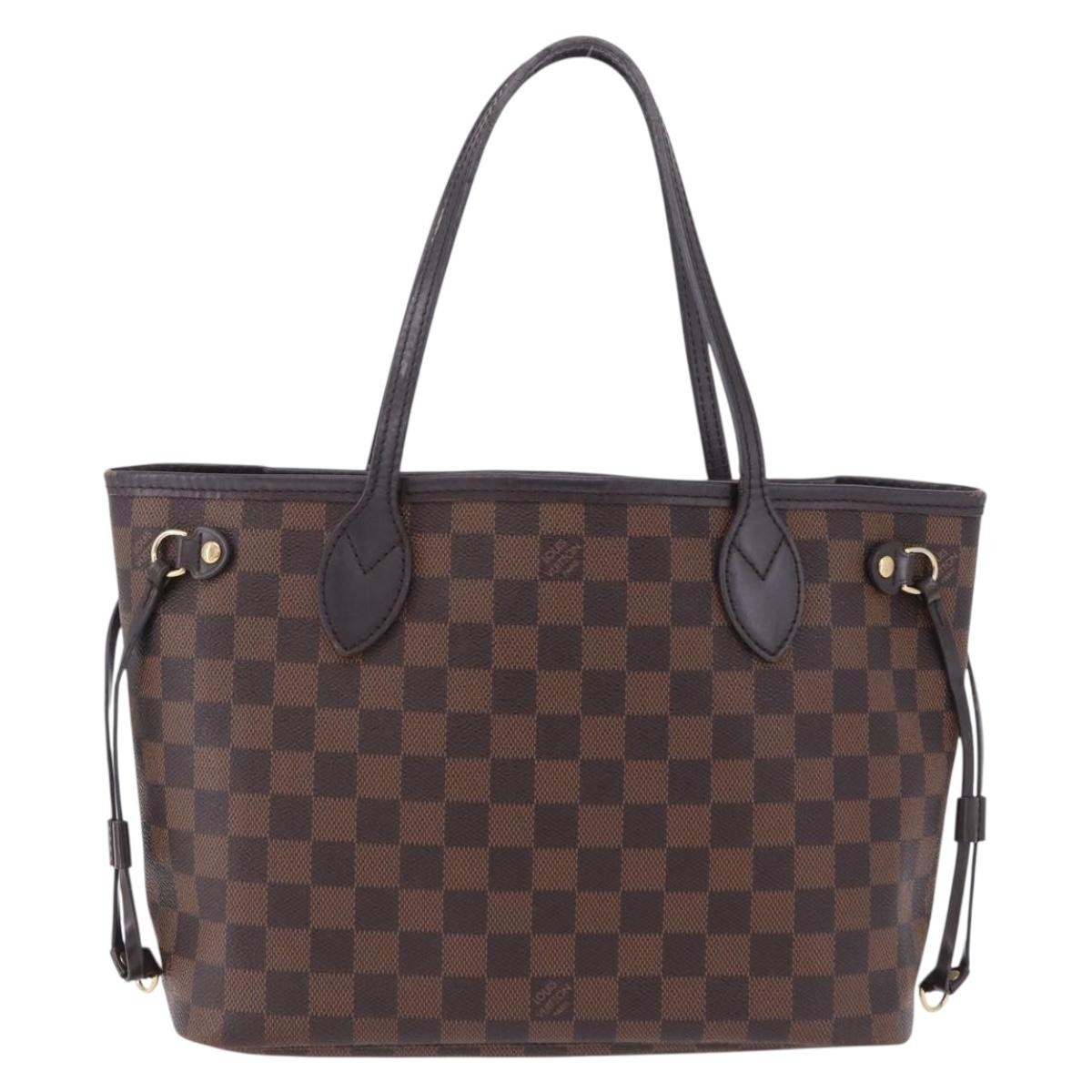 Louis Vuitton Neverfull Damier Brown Canvas Tote Bag Bag (Pre-Owned)
