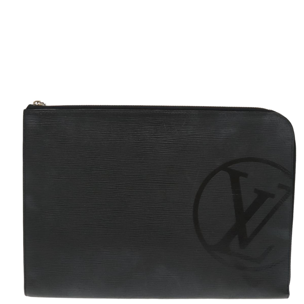 Louis Vuitton Pochette Jour Initials Epi Leather Black Leather Clutche & Pouche Bag (Pre-Owned)