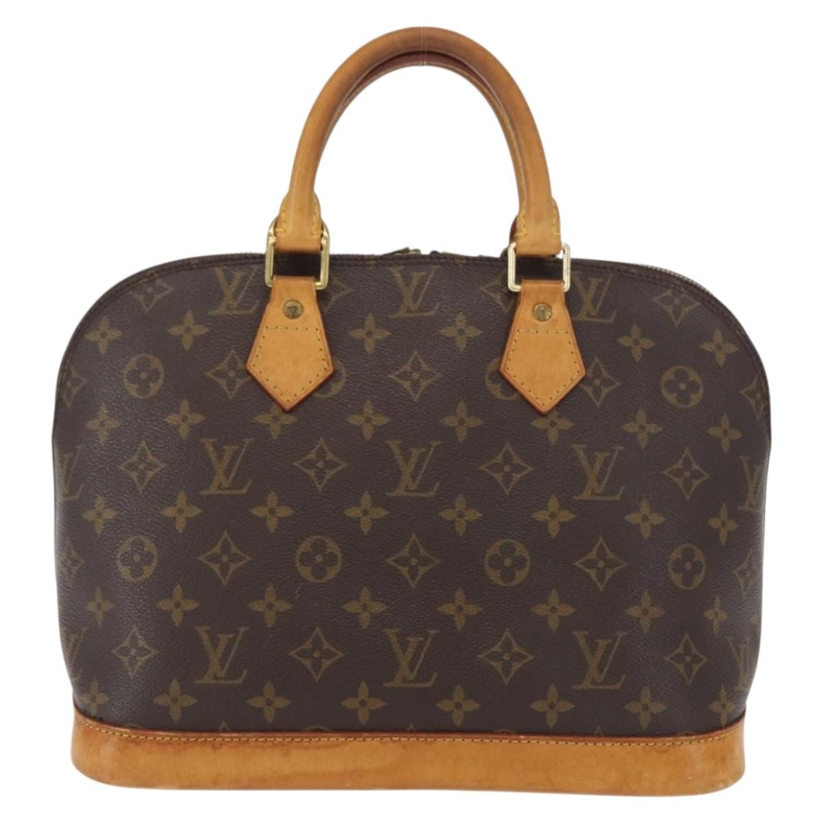 Louis Vuitton Alma Monogram Canvas Brown Canvas Handbag (Pre-Owned)