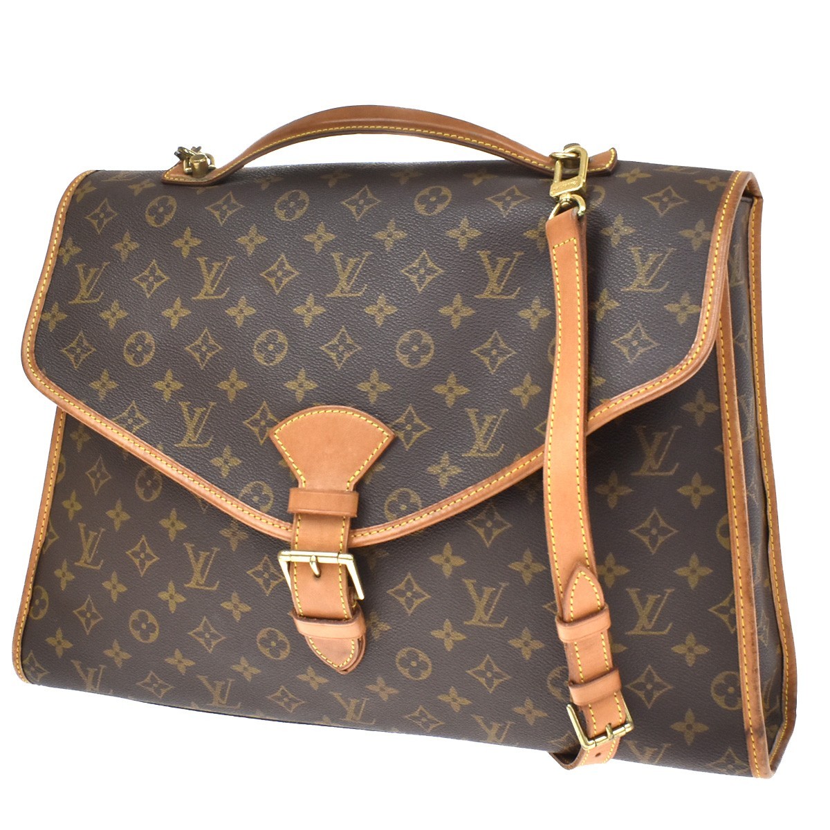Louis Vuitton Beverly Monogram Canvas Brown Canvas Handbag (Pre-Owned)