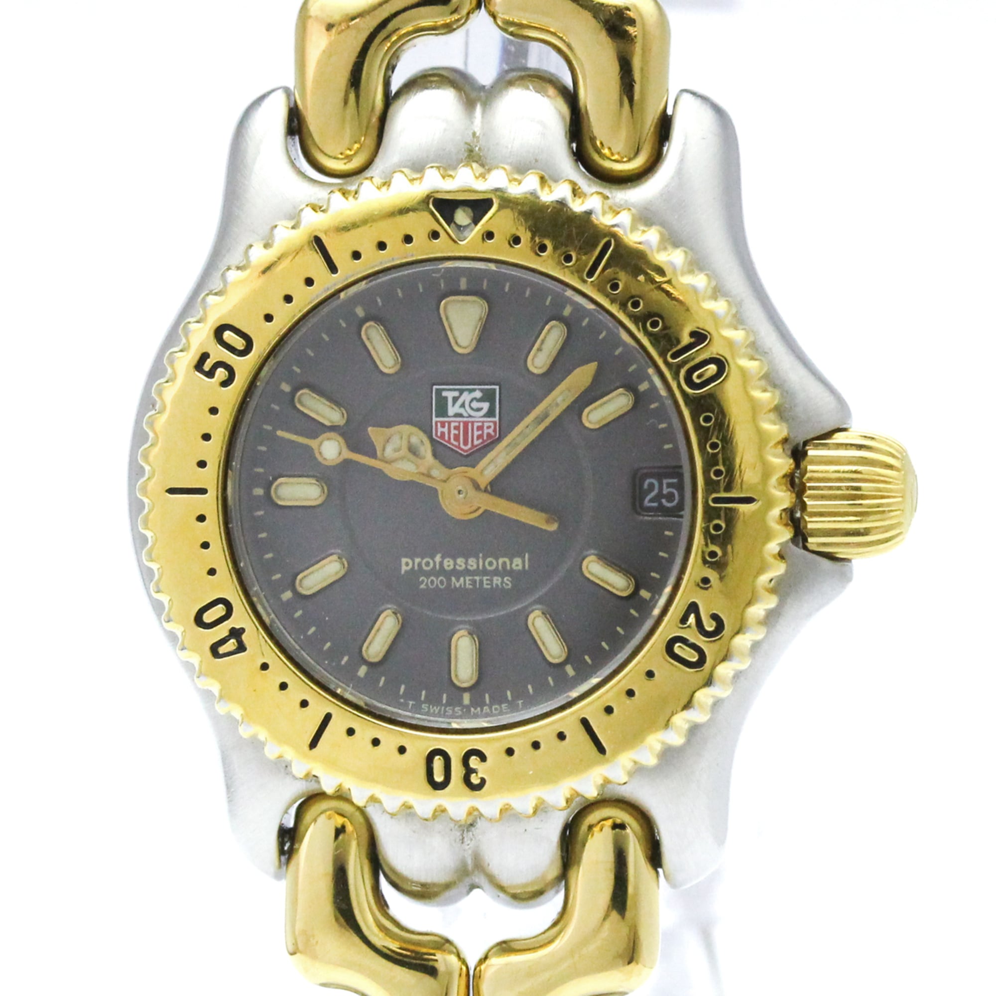 Tag Heuer Sel Professional 200M Quartz Stainless Steel And Gold Plated Watch (Pre-Owned)