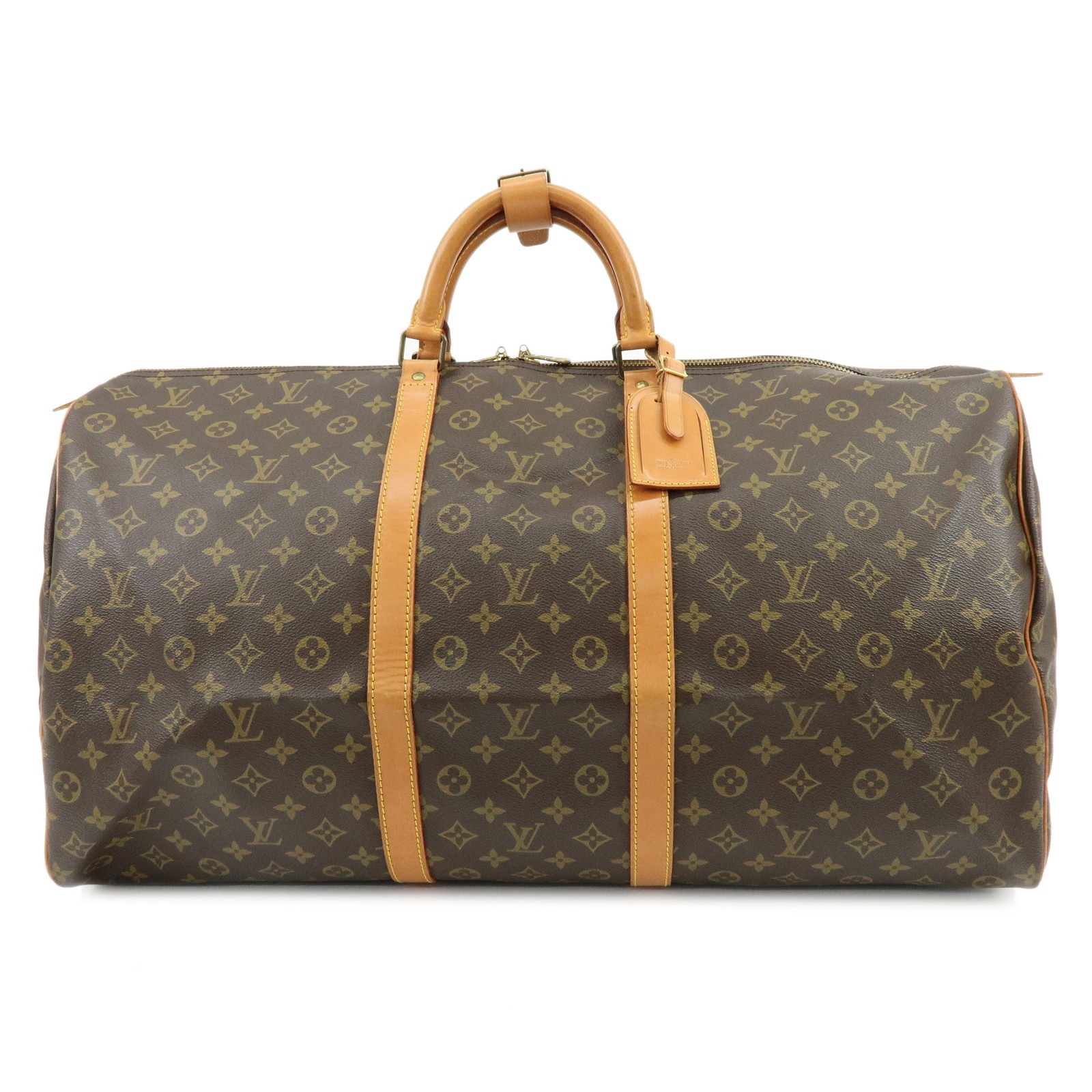 Louis Vuitton Keepall Monogram Canvas Brown Canvas Travel Bag Bag (Pre-Owned)