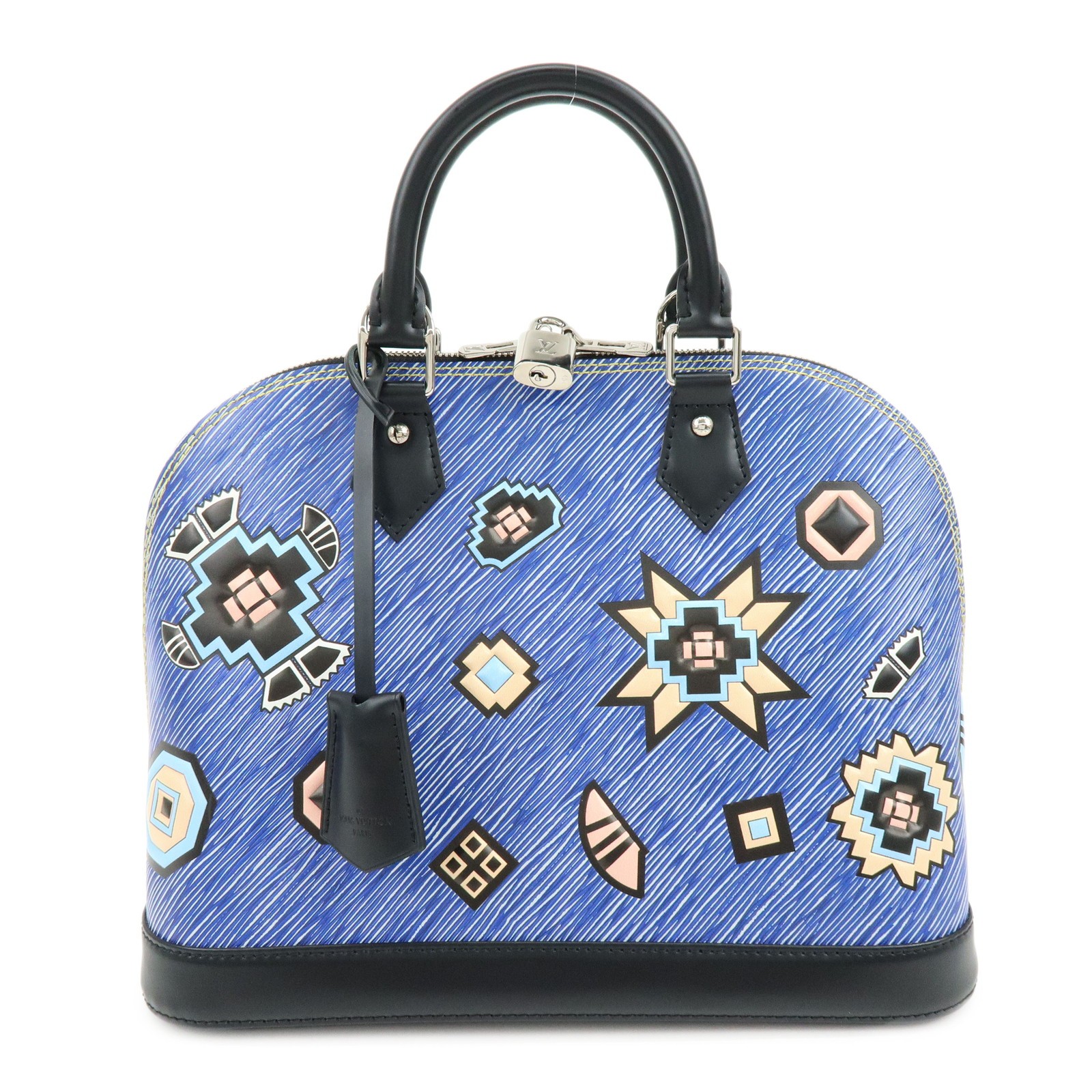 Louis Vuitton Alma Limited Edition Azteque Epi Leather Blue Leather Handbag (Pre-Owned)