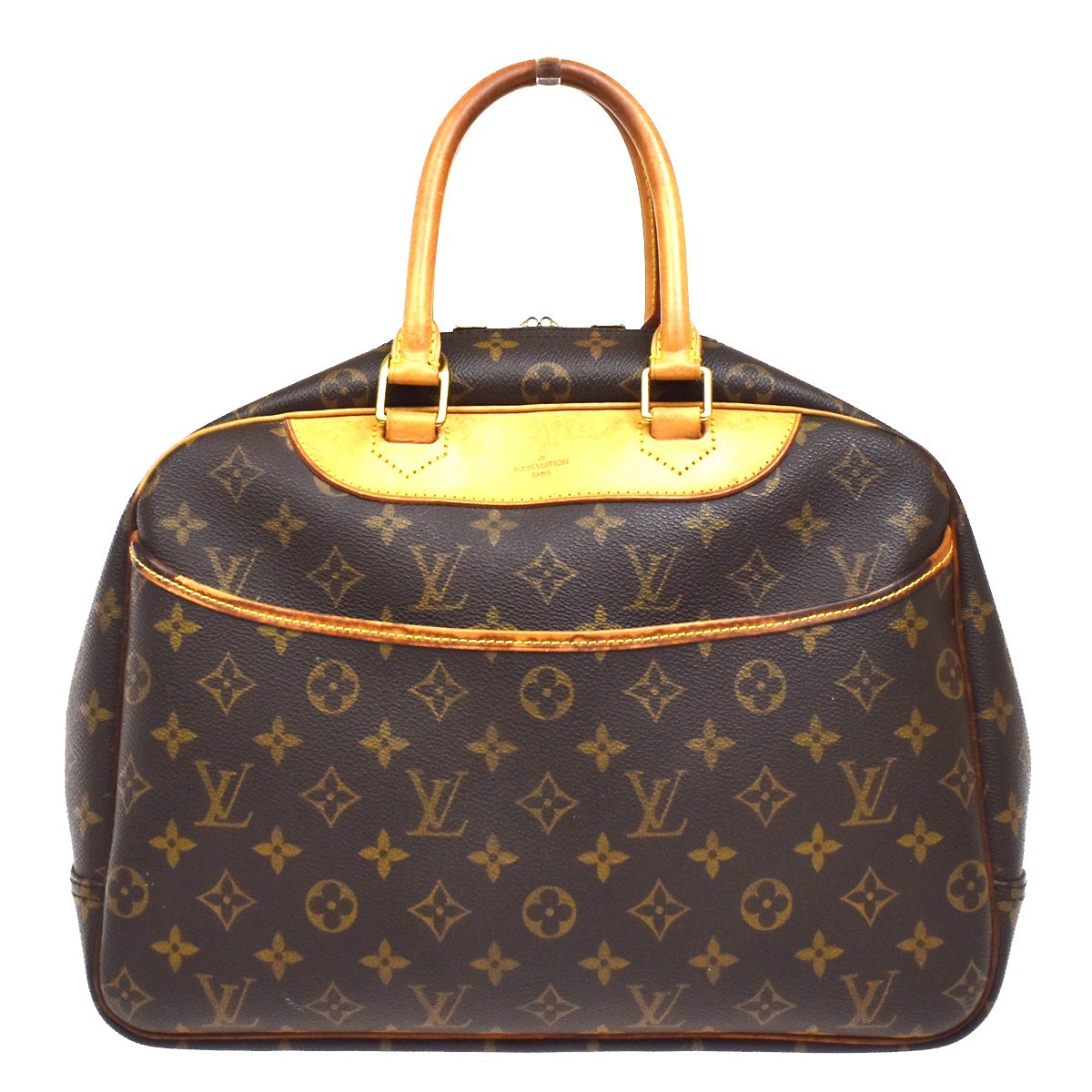 Louis Vuitton Deauville Monogram Canvas Brown Canvas Handbag (Pre-Owned)