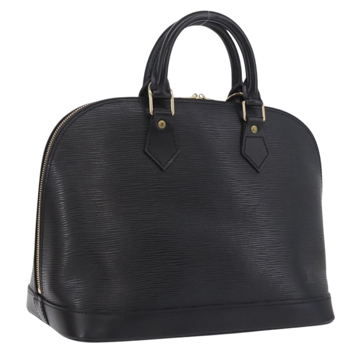 Louis Vuitton Alma Epi Leather Black Leather Handbag (Pre-Owned)