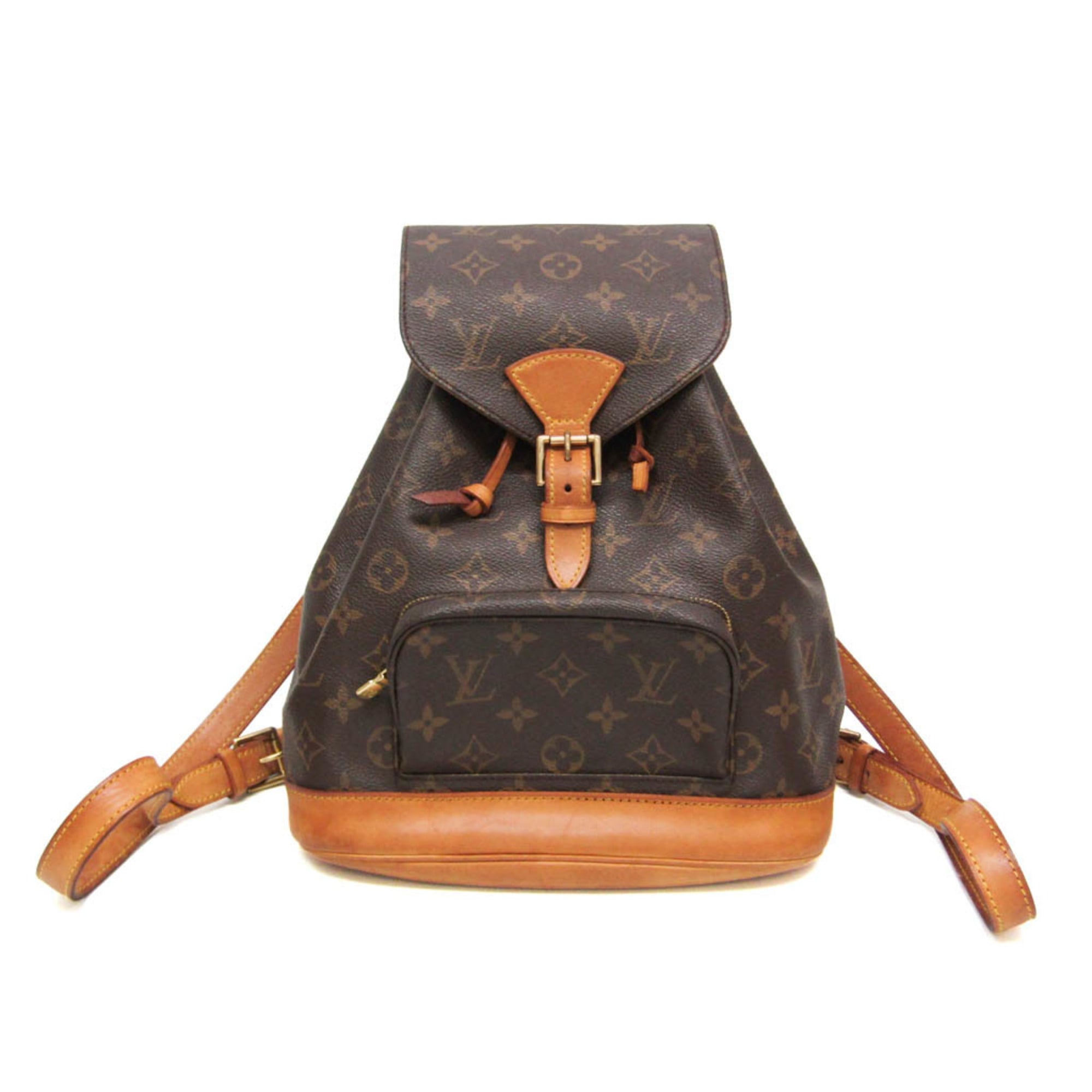 Louis Vuitton Vintage Montsouris Monogram Canvas Brown Canvas Backpack Bag (Pre-Owned)