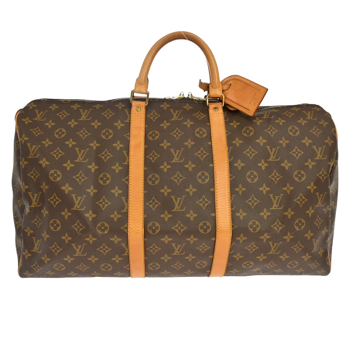 Louis Vuitton Keepall Monogram Canvas Brown Canvas Travel Bag Bag (Pre-Owned)