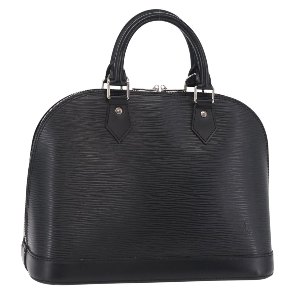 Louis Vuitton Alma Epi Leather Black Leather Handbag (Pre-Owned)