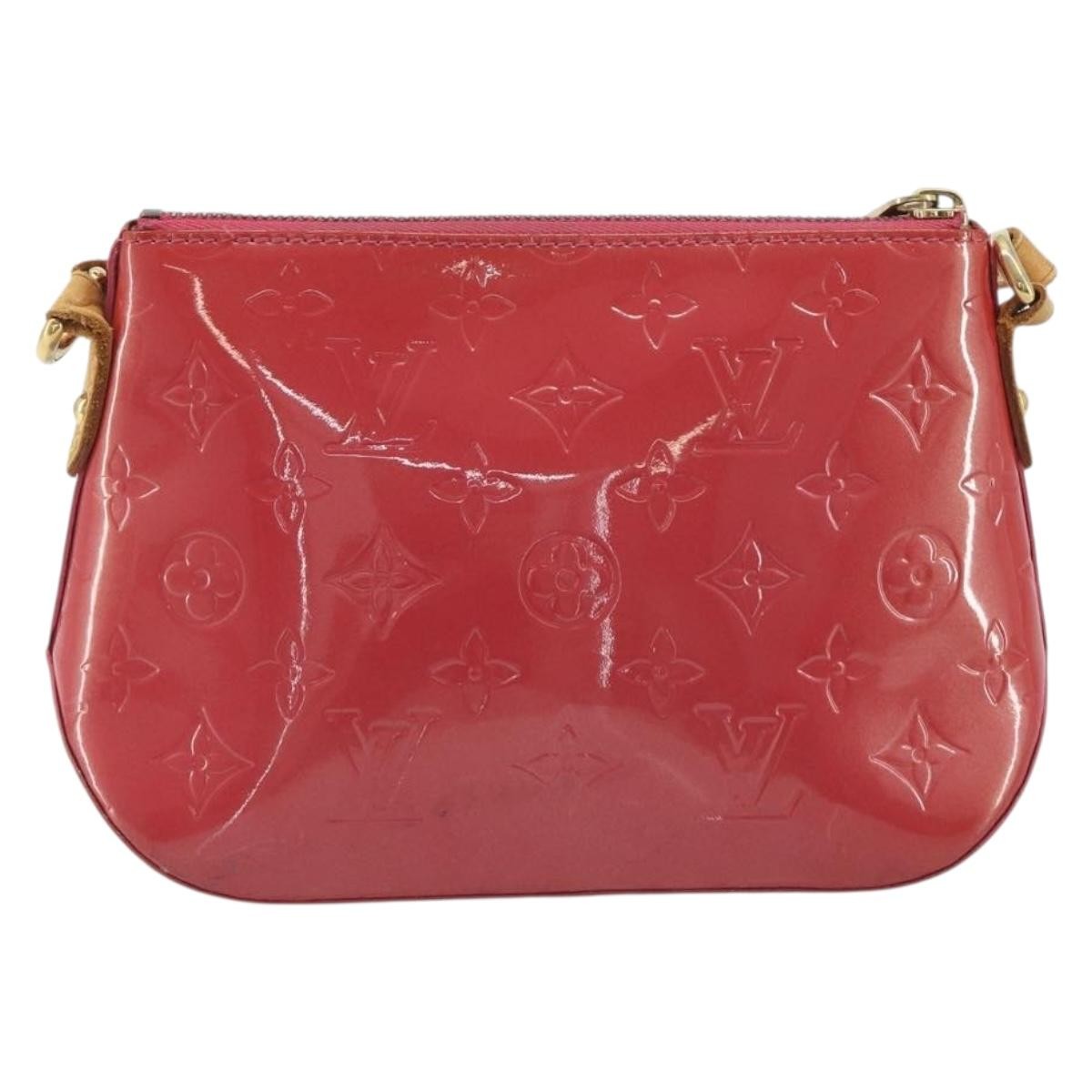 Louis Vuitton Minna Street Monogram Vernis Pink Patent_Leather Handbag (Pre-Owned)