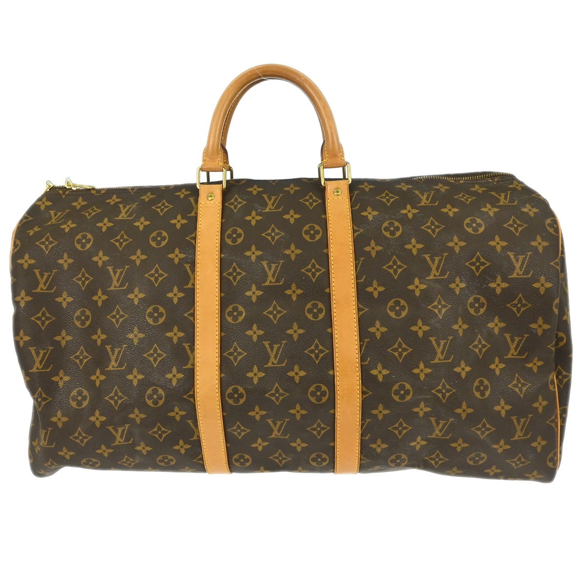 Louis Vuitton Keepall Monogram Canvas Brown Canvas Travel Bag Bag (Pre-Owned)