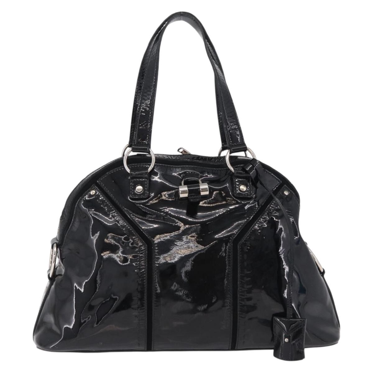 Saint Laurent Muse Patent Black Patent_Leather Shoulder Bag Bag (Pre-Owned)