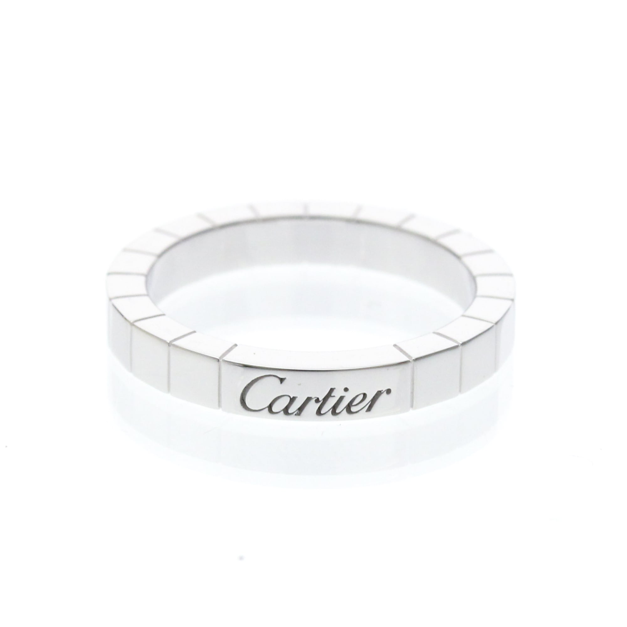 Cartier Lanieres 18K White Gold Gold White_Gold Ring Jewelry (Pre-Owned)