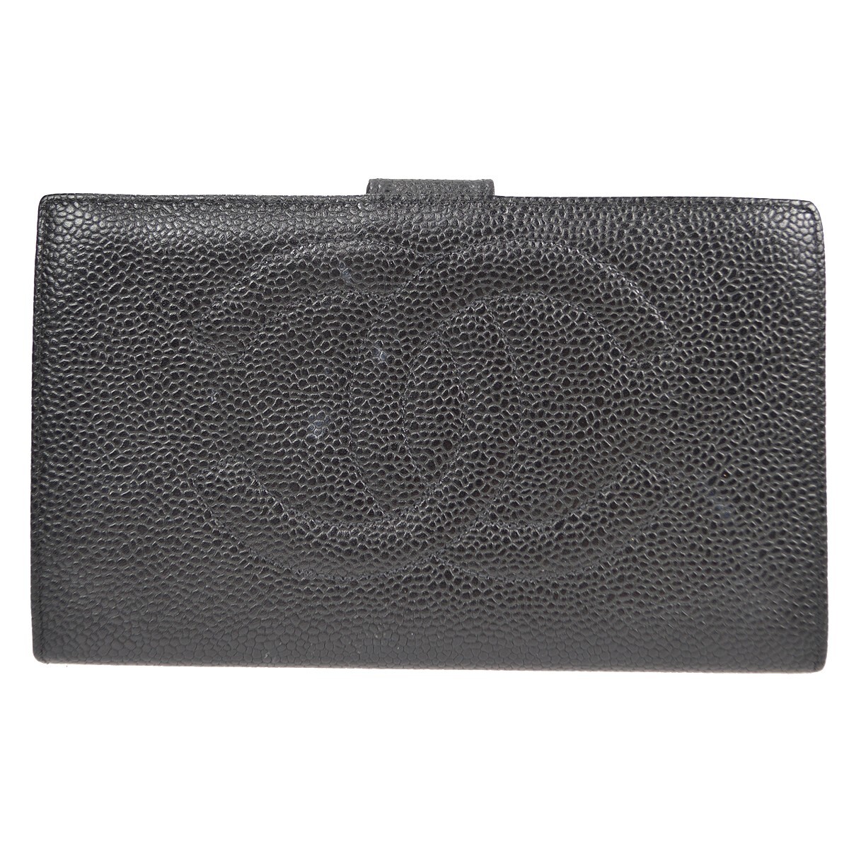 Chanel Timeless Cc French Caviar Black Leather Wallets Accessory (Pre-Owned)
