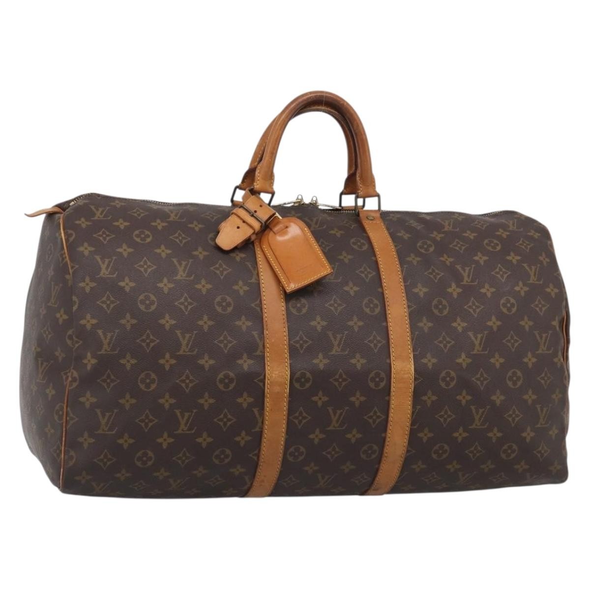 Louis Vuitton Keepall Monogram Canvas Brown Canvas Travel Bag Bag (Pre-Owned)