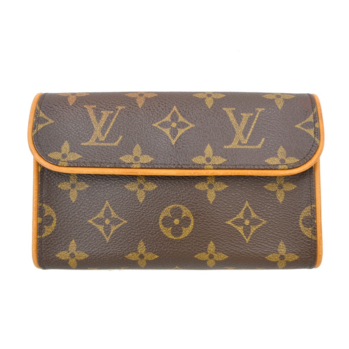 Louis Vuitton Florentine Waist Monogram Canvas Brown Canvas Handbag (Pre-Owned)