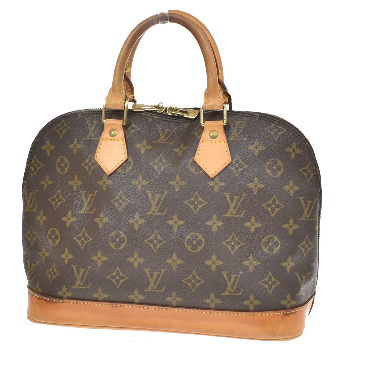 Louis Vuitton Vintage Alma Monogram Canvas Brown Canvas Handbag (Pre-Owned)