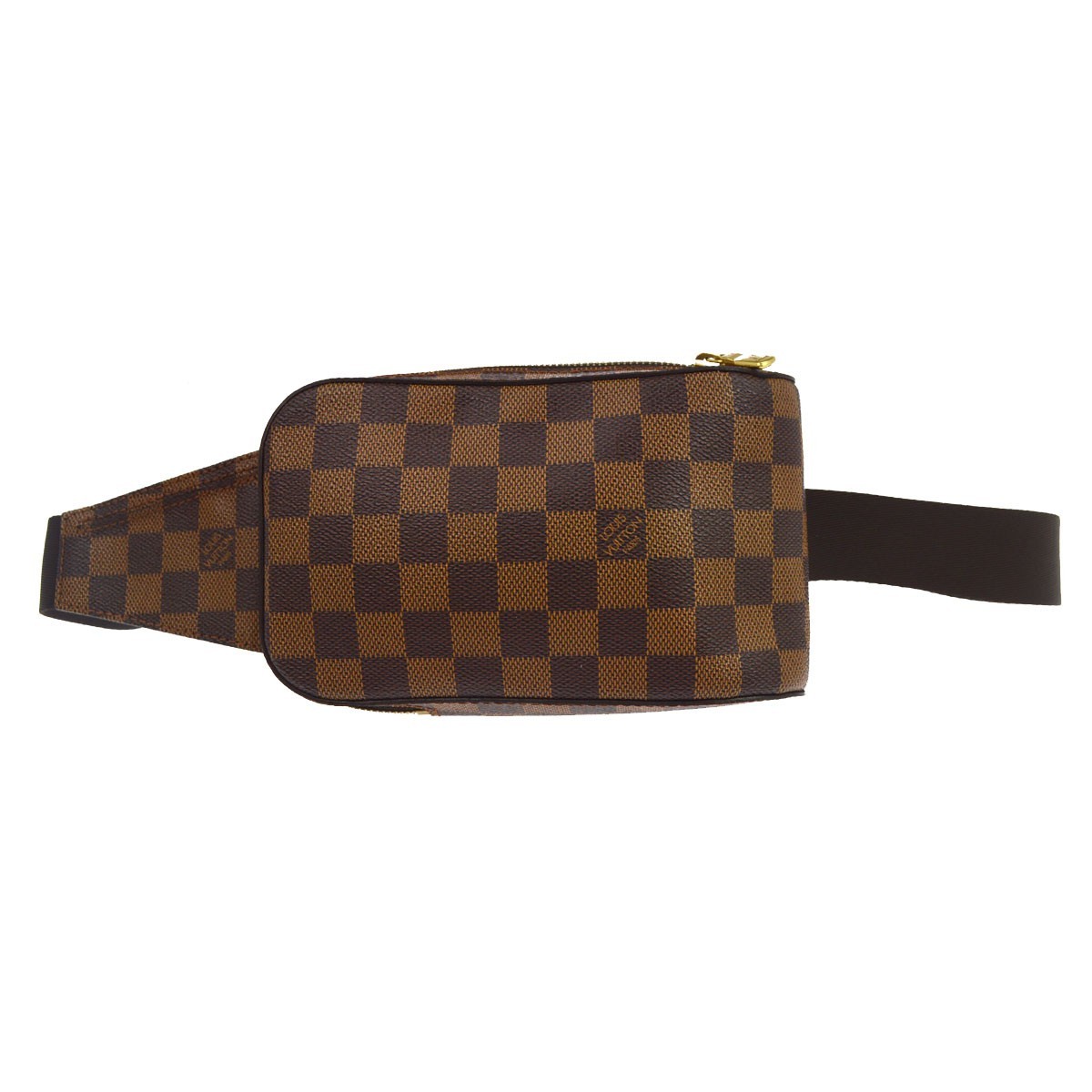 Louis Vuitton Geronimos Waist Damier Brown Canvas Shoulder Bag Bag (Pre-Owned)