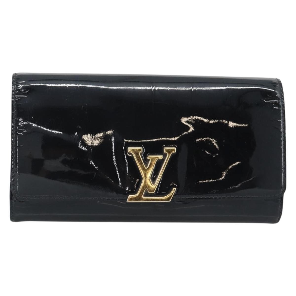 Louis Vuitton Louise Clutch Patent Black Patent_Leather Clutche & Pouche Bag (Pre-Owned)