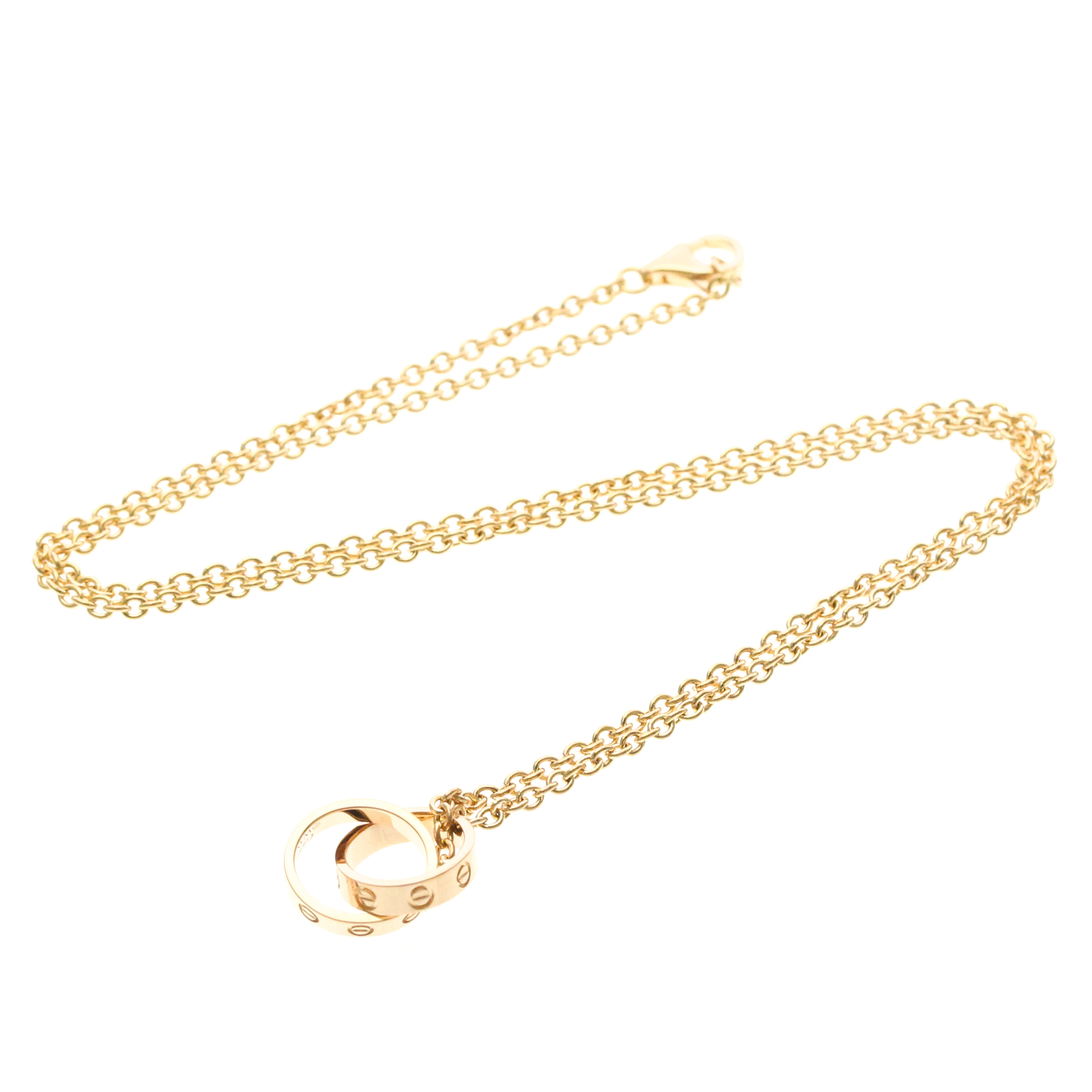 Cartier Baby Love 18K Pink Gold Gold Pink_Gold Necklace Jewelry (Pre-Owned)