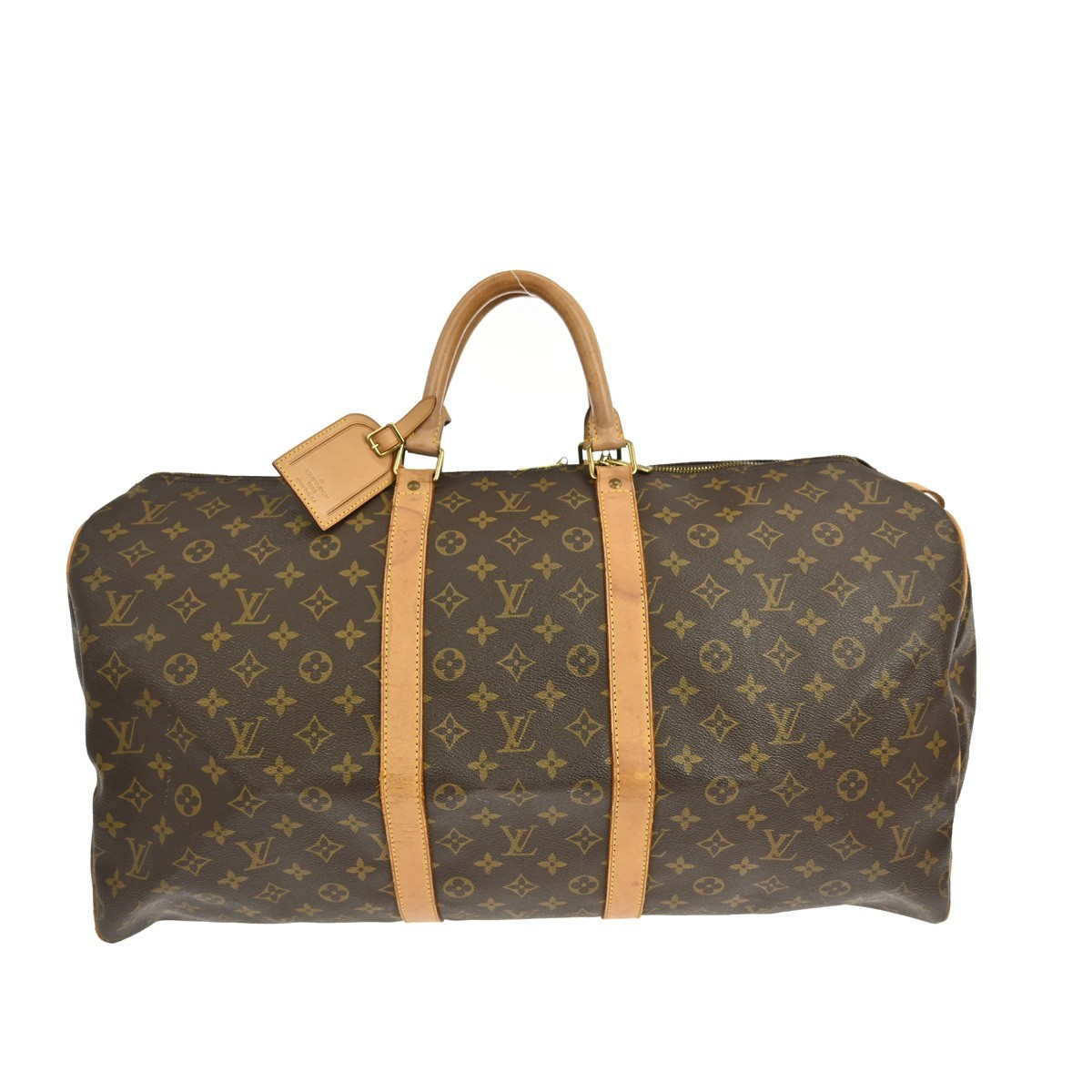 Louis Vuitton Keepall Monogram Canvas Brown Canvas Travel Bag Bag (Pre-Owned)
