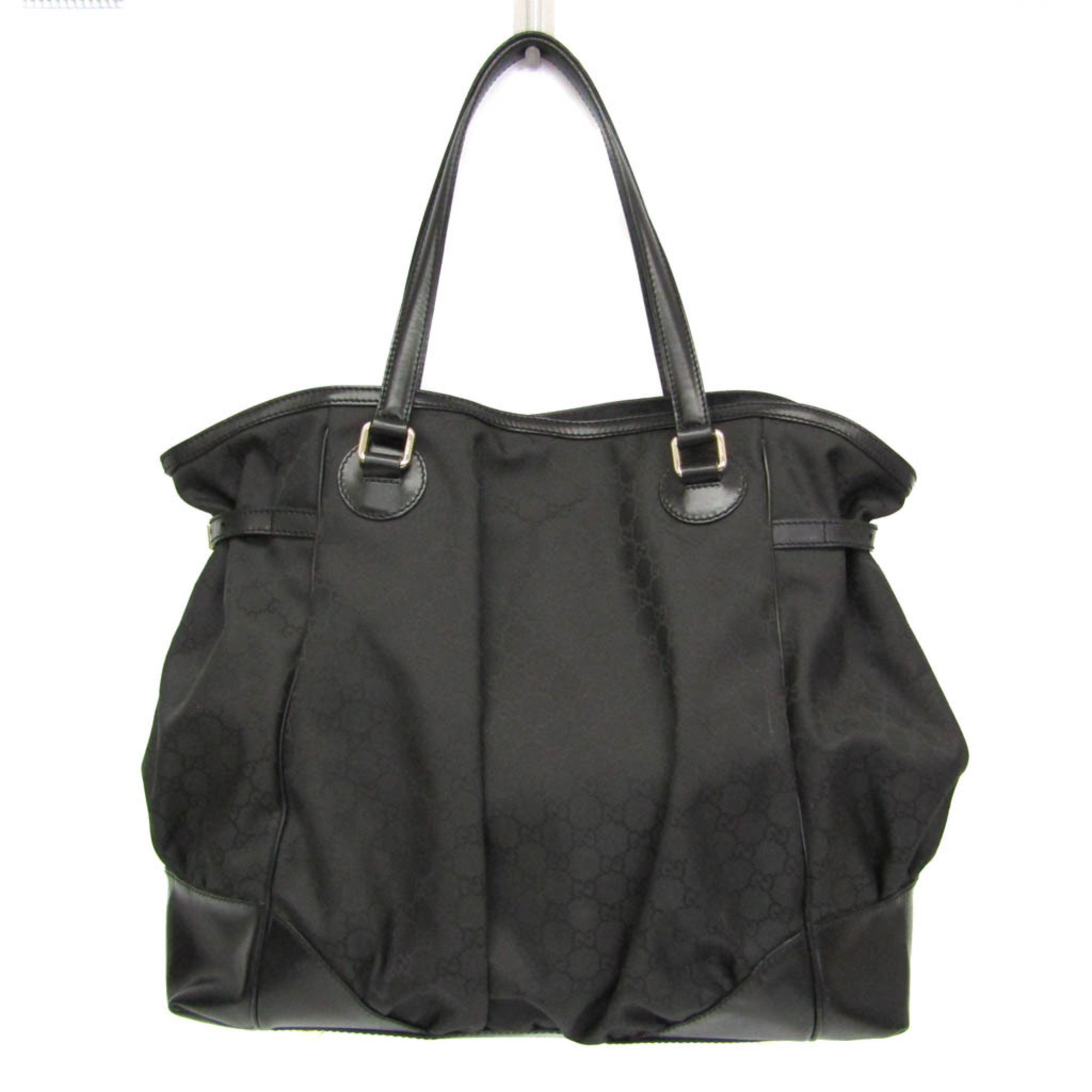Gucci Full Moon Gg Canvas Black Canvas Tote Bag Bag (Pre-Owned)