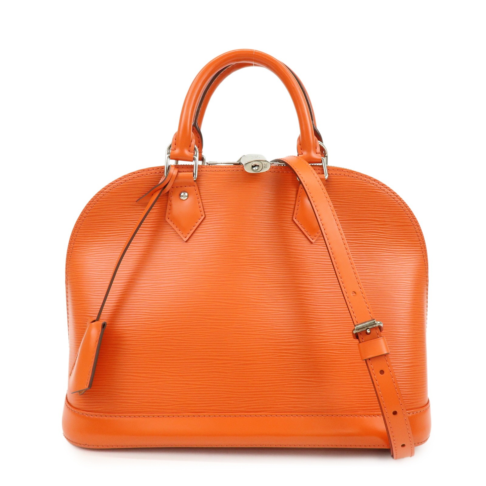 Louis Vuitton Alma Epi Leather Orange Leather Handbag (Pre-Owned)
