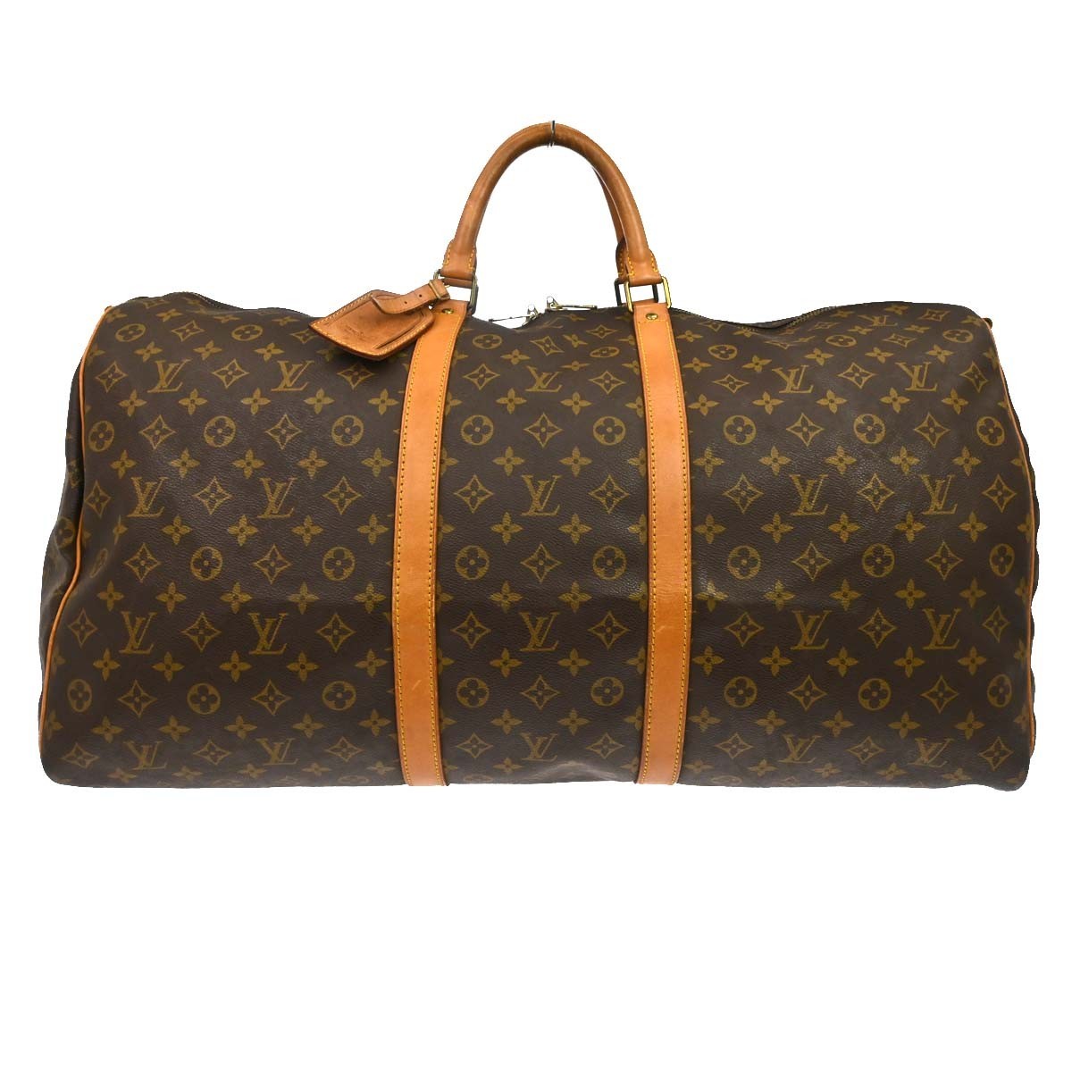 Louis Vuitton Keepall Bandouliere Monogram Canvas Brown Canvas Travel Bag Bag (Pre-Owned)