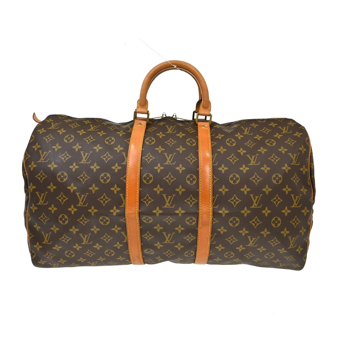 Louis Vuitton Keepall Monogram Canvas Brown Canvas Travel Bag Bag (Pre-Owned)