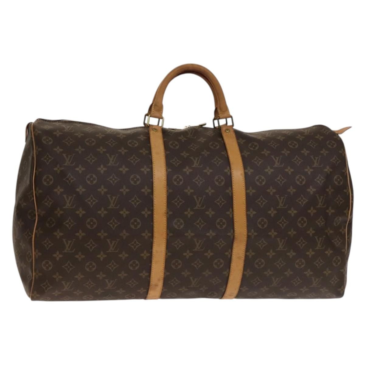 Louis Vuitton Keepall Monogram Canvas Brown Canvas Travel Bag Bag (Pre-Owned)
