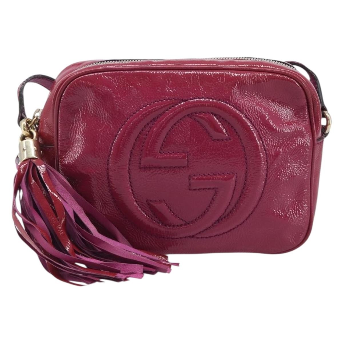 Gucci Soho Disco Patent Pink Patent_Leather Crossbody Bag Bag (Pre-Owned)
