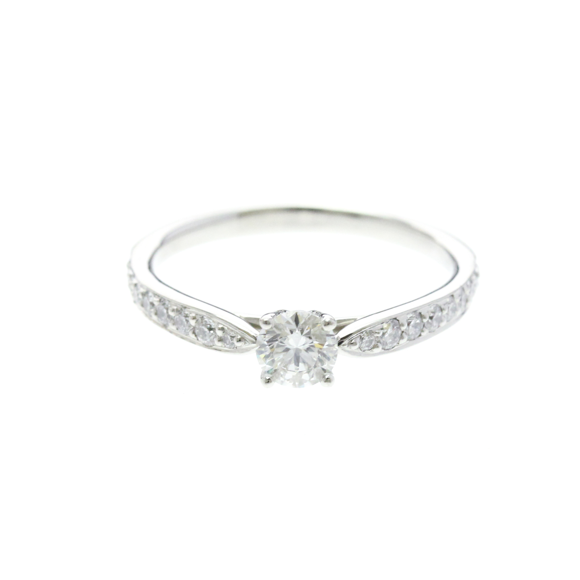 Tiffany & Co. Harmony Band Platinum And Diamonds Silver Platinum Ring Jewelry (Pre-Owned)