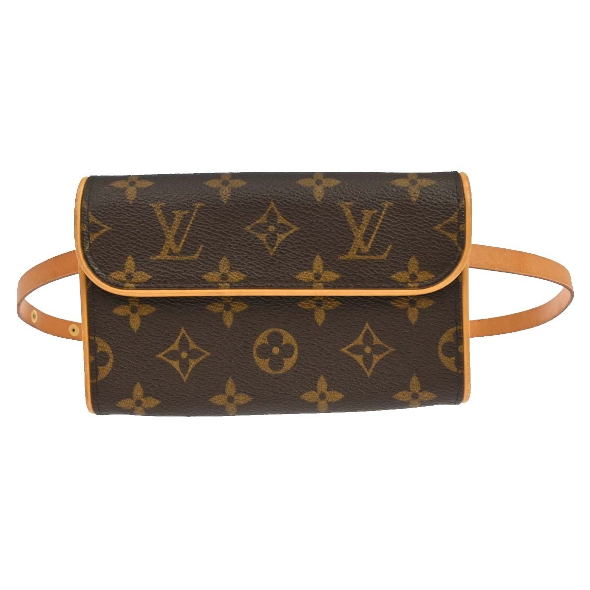 Louis Vuitton Florentine Pochette Canvas Brown Canvas Clutche & Pouche Bag (Pre-Owned)