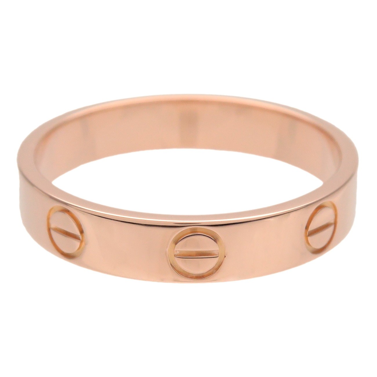 Cartier Love Band 18K Rose Gold Pink Rose_Gold Ring Jewelry (Pre-Owned)