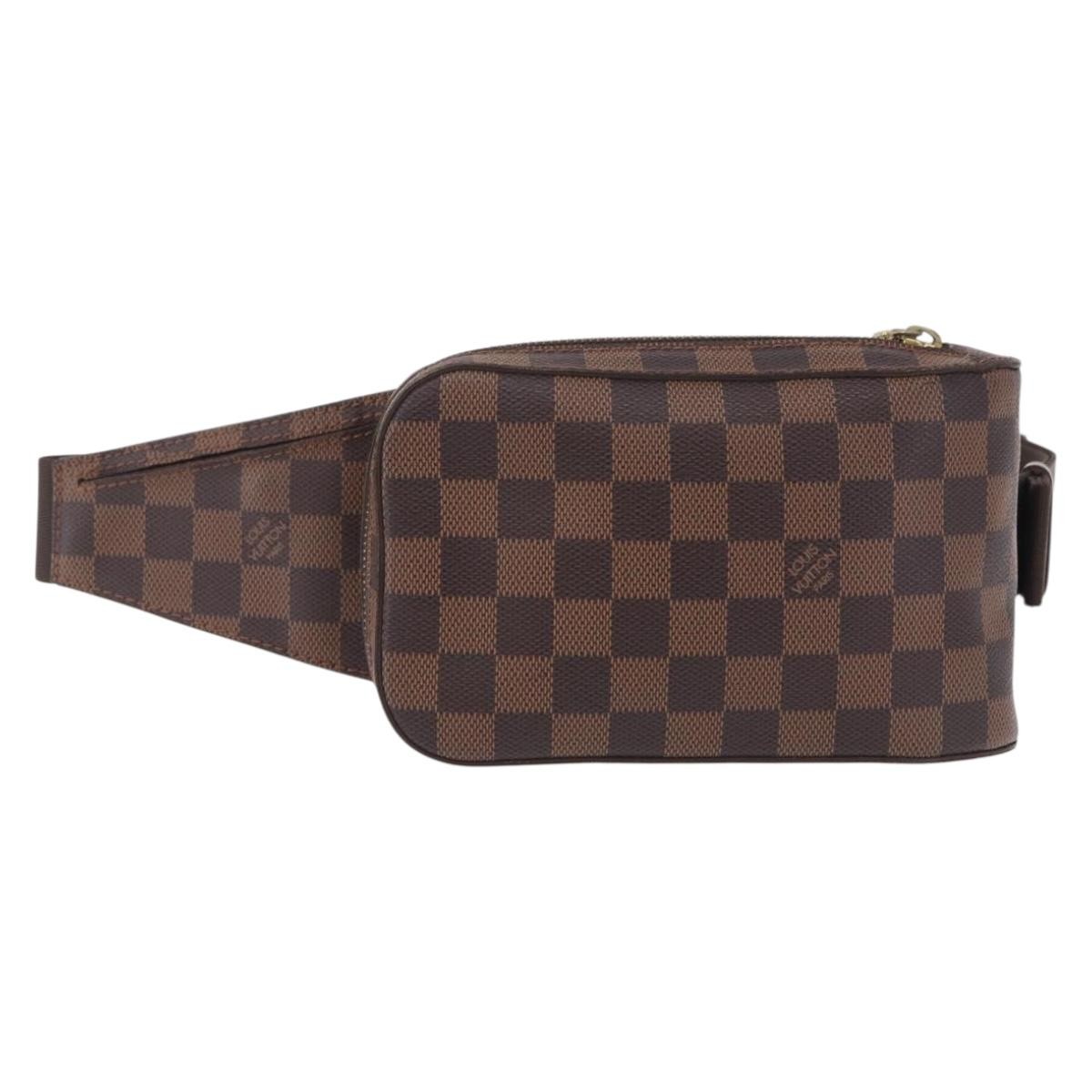 Louis Vuitton Geronimos Waist Damier Brown Canvas Shoulder Bag Bag (Pre-Owned)