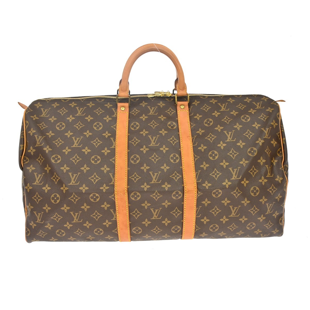 Louis Vuitton Keepall Monogram Canvas Brown Canvas Travel Bag Bag (Pre-Owned)