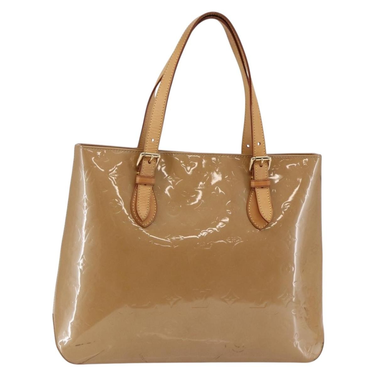 Louis Vuitton Brentwood Monogram Vernis Brown Patent_Leather Handbag (Pre-Owned)