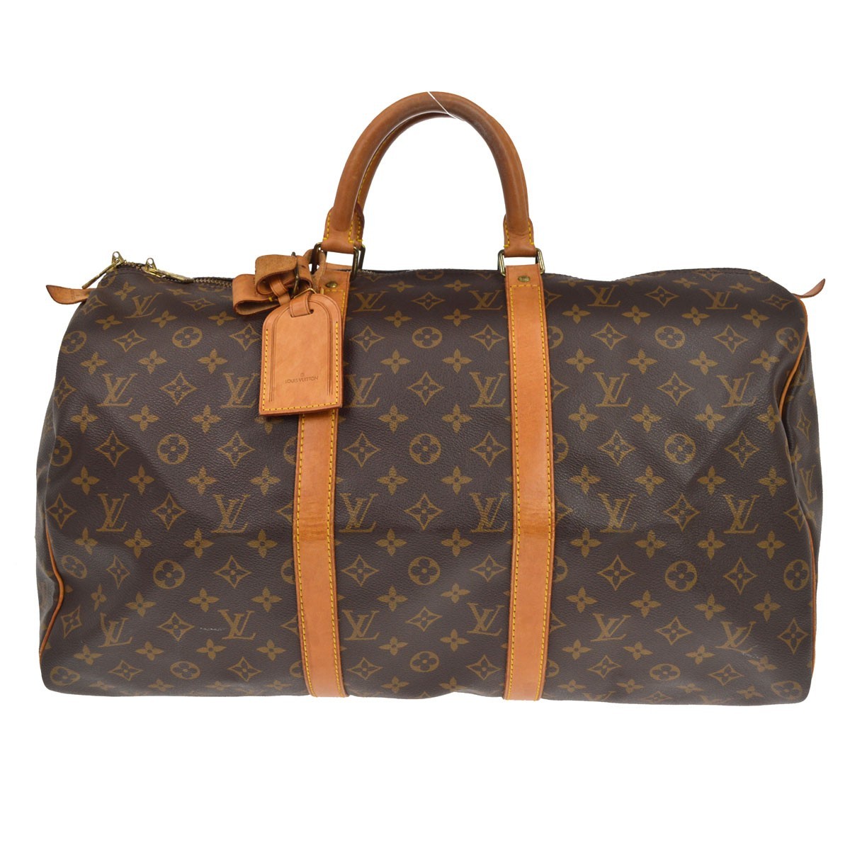 Louis Vuitton Keepall Monogram Canvas Brown Canvas Travel Bag Bag (Pre-Owned)