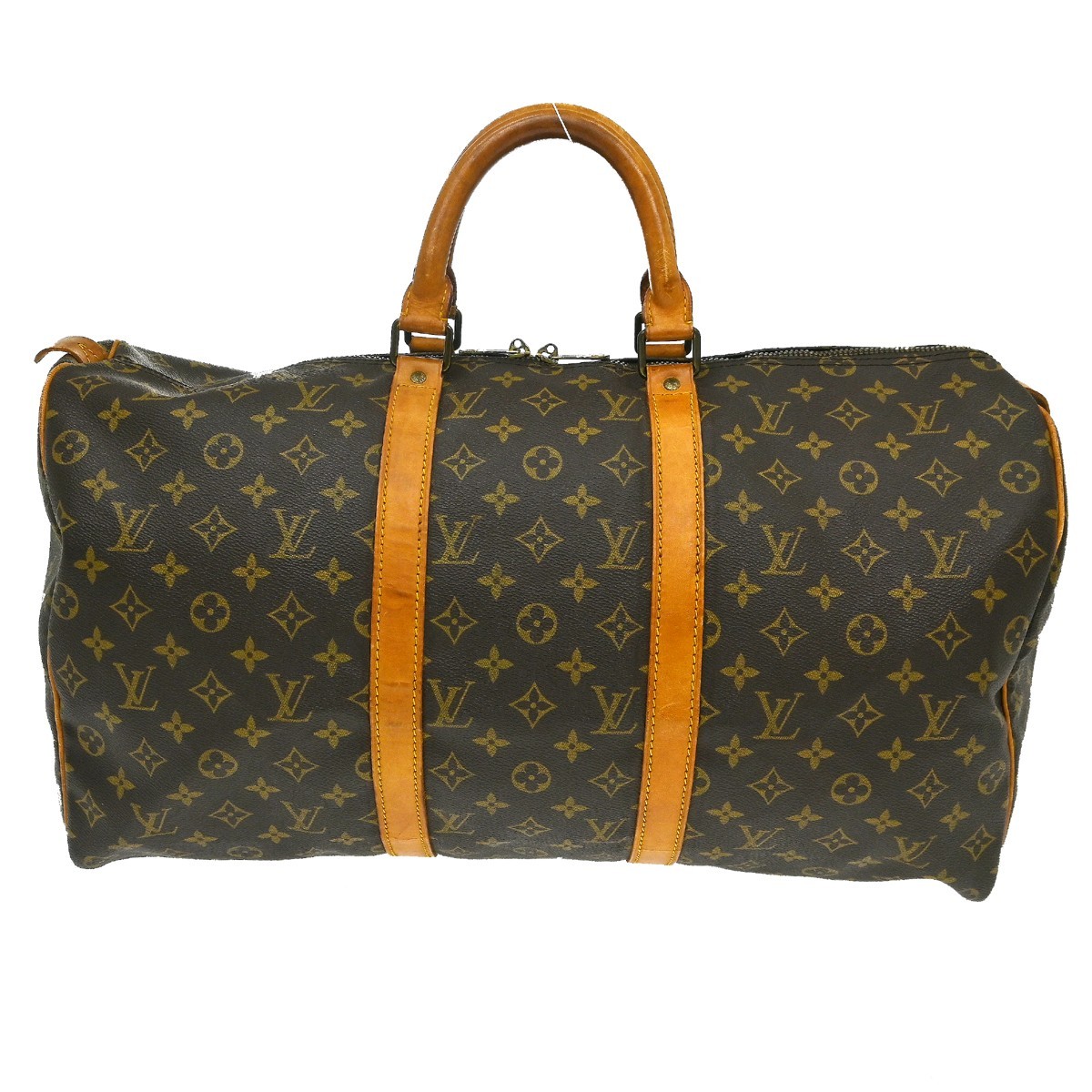 Louis Vuitton Keepall Monogram Canvas Brown Canvas Travel Bag Bag (Pre-Owned)