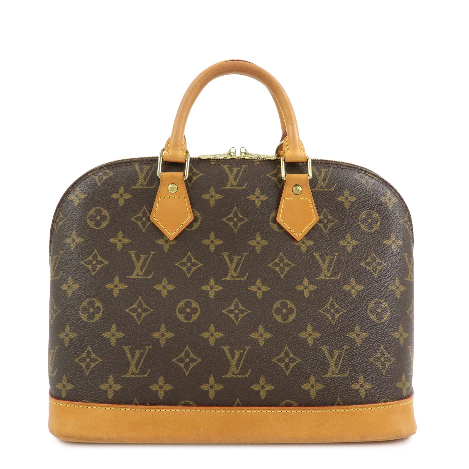 Louis Vuitton Alma Monogram Canvas Brown Canvas Handbag (Pre-Owned)